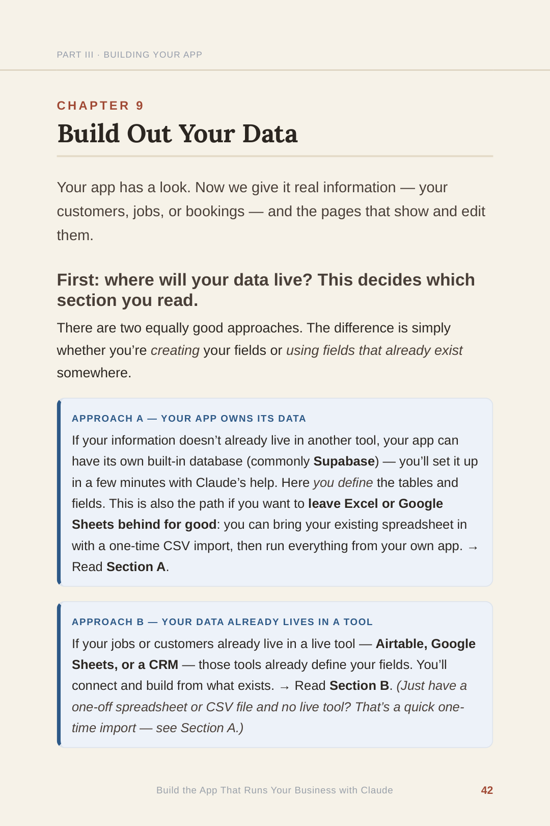 Chapter 9 — Build Out Your Data